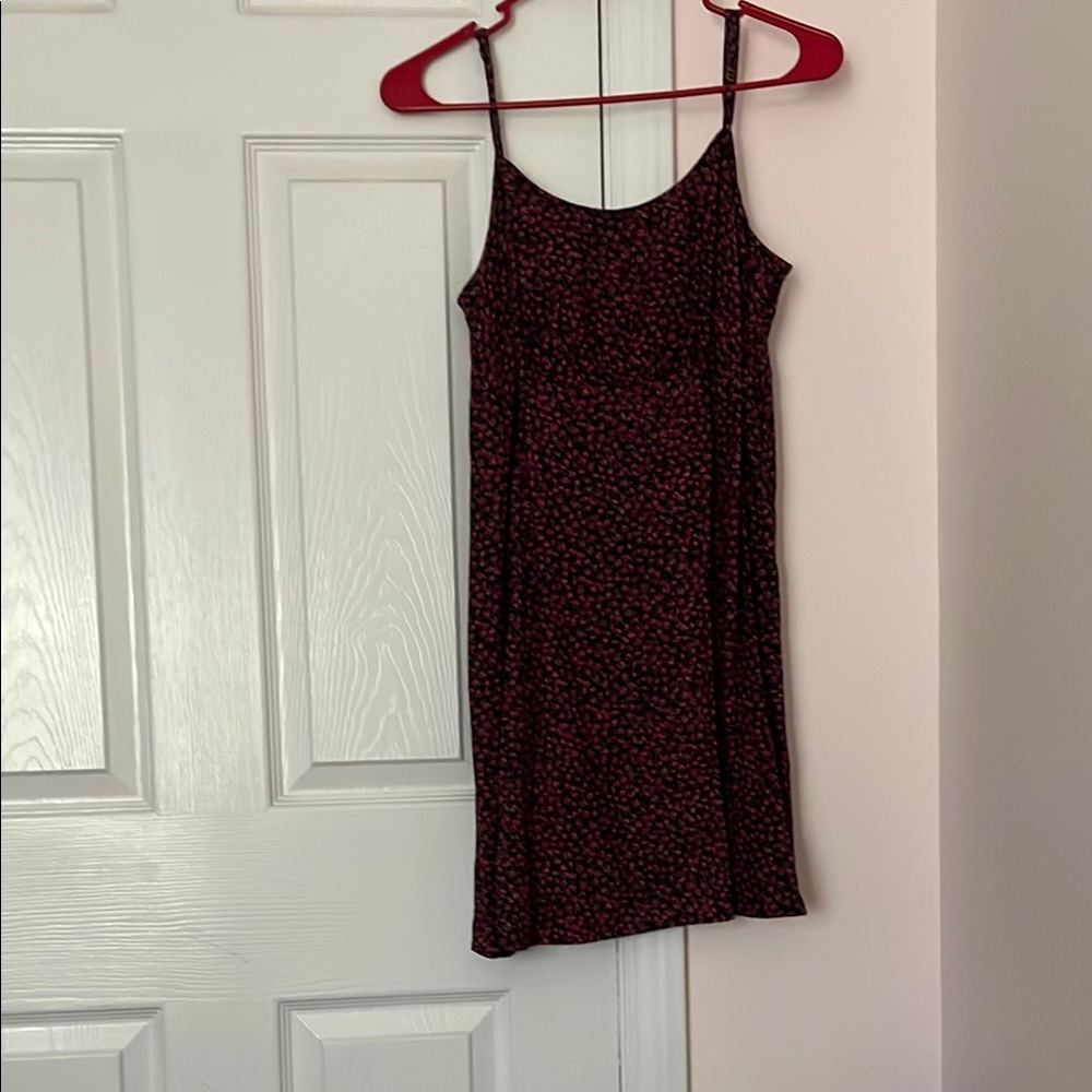 Asymmetrical Black and Red Dress